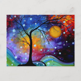 Wintersparkle-cirkel van het MADART-schilderen van Briefkaart