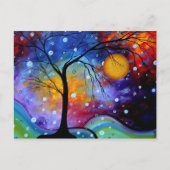 Wintersparkle-cirkel van het MADART-schilderen van Briefkaart (Voorkant)