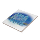 Wintersparren Abstract boskunstwerk Tegeltje (Zijkant)