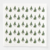 Wintersparren Bos Servet (Voorkant)