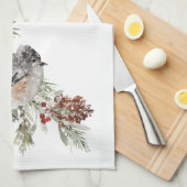 wintersparren Sproeibomen en bessen Theedoek (Quarter Fold)