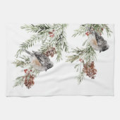 wintersparren Sproeibomen en bessen Theedoek (Horizontaal)