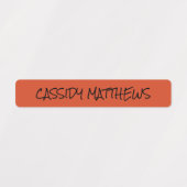 Winterspecerijkleur Gecodeerde Pennen Naam Waterdi Labels (Design 1)