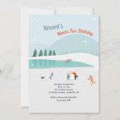 Winterspeel Uitnodiging (Voorkant)