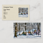 Winterspeelplaats Visitekaartje (Voorkant / Achterkant)