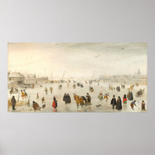 Winterspelen - Hendrick Avercamp Fine Art Poster