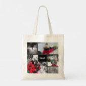 Winterspelen kinder spellen sneeuwpasbare tekst pe tote bag (Achterkant)