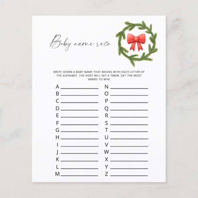 Winterspelen met de naam Baby (Voorkant)