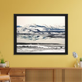 WINTERSPIEGELREFLECTIES BIJ MONO LAKE, CA CANVAS AFDRUK (Insitu (Woonkamer))