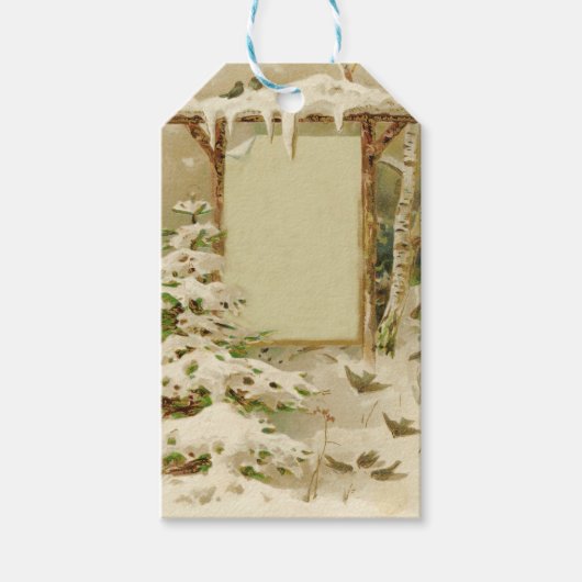  winterspier voegt tekst toe cadeaulabel (Voorkant)