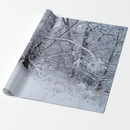 Winterspoelpapier Cadeaupapier (Uitgerold)