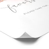 Winterspoelroze avoren alstublieft één nemen poster (Hoek)