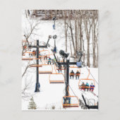 Wintersport Briefkaart (Voorkant)