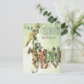  wintersport, Chamonix, Mt Blanc Briefkaart (Staand voorkant)