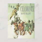  wintersport, Chamonix, Mt Blanc Briefkaart (Voorkant)