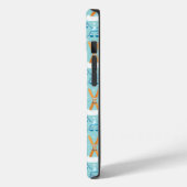 Wintersport Damast Case-Mate iPhone Case (Achterkant / Links)