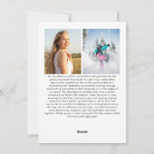 Wintersport Door de Sneeuw Dassen Foto Feestdagenkaart (Achterkant)