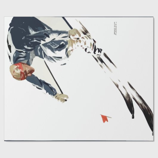  wintersport Duitsland reizen Cadeaupapier (Vlak)