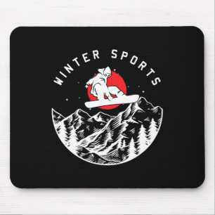 Wintersport Extreme Snowboarder Mountains Downhi Muismat