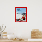 Wintersport, Frankrijk, Savoie, Megeve Poster (Keuken)