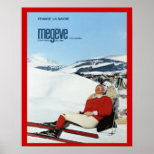  Wintersport, Frankrijk, Savoie, Megeve Poster (Voorkant)