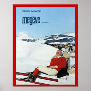  Wintersport, Frankrijk, Savoie, Megeve Poster