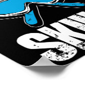 Wintersport Fun Skiër Ik Ging Liever Skiën Poster (Hoek)