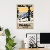 Wintersport Heiden Appenzell Ausserrhoden Poster (Thuiskantoor)