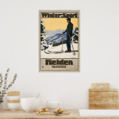 Wintersport Heiden Appenzell Ausserrhoden Poster (Keuken)