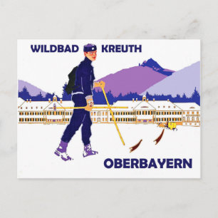 Wintersport in Wildbad - kreuth, Oberbayern Briefkaart