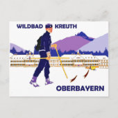 Wintersport in Wildbad - kreuth, Oberbayern Briefkaart (Voorkant)