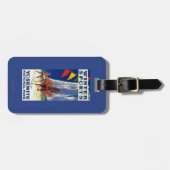 Wintersport in Yosemite Poster Yosemite, CA Bagagelabel (Voorkant horizontaal)