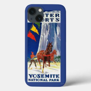 Wintersport in Yosemite Poster Yosemite, CA Case-Mate iPhone Case