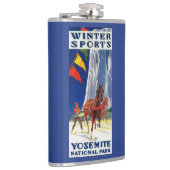 Wintersport in Yosemite Poster Yosemite, CA Heupfles (Rechts)