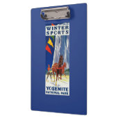 Wintersport in Yosemite Poster Yosemite, CA Klembord (Links)
