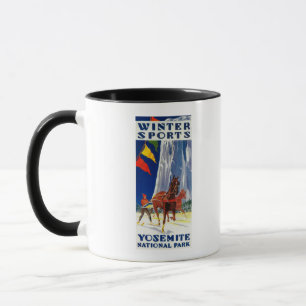 Wintersport in Yosemite Poster Yosemite, CA Mok