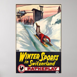Wintersport in Zwitserland Gstaad Zwitserse Ski Al Poster