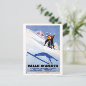 wintersport Italiaanse Alpen reizen Briefkaart (Staand voorkant)