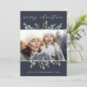 Wintersport| Kerstfeestelijke fotokaart Feestdagenkaart (Staand voorkant)