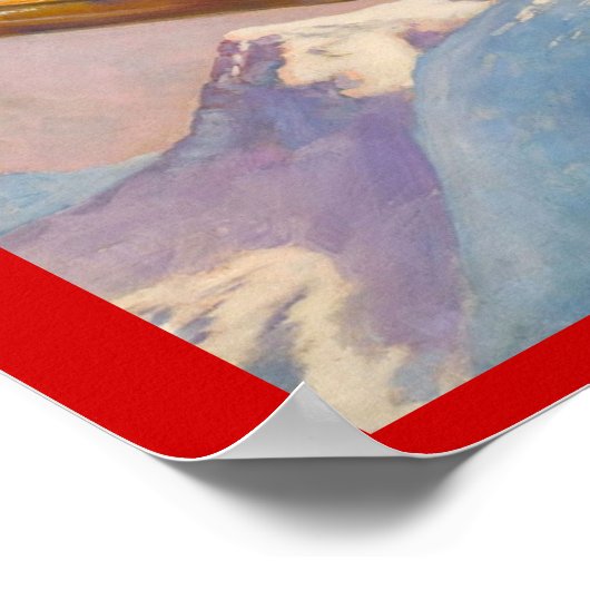  Wintersport, Lady ski jumper Poster (Hoek)