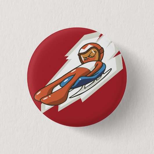 Wintersport Luge Flair Button (Voorkant)