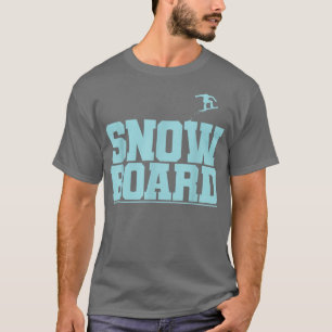 Wintersport met bergen vol t-shirt