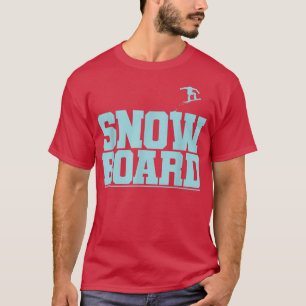 Wintersport met bergen vol t-shirt