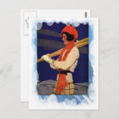  wintersport - Mode op de skipistes Briefkaart (Voorkant / Achterkant)