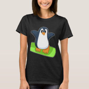 Wintersport Penguin Snowboard T-shirt
