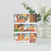  wintersport, reclame voor bier briefkaart (Staand voorkant)