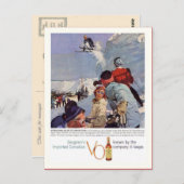  wintersport, reclame voor Seagram Briefkaart (Voorkant / Achterkant)