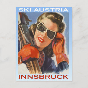 wintersport, Ski Austria, Innsbruck Briefkaart