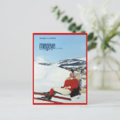  Wintersport, Ski Frankrijk, Savoie, Megeve Briefkaart (Staand voorkant)