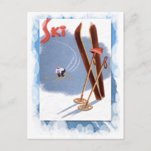 Wintersport - Ski kit Briefkaart